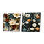 Sofie - Ensemble de 2 carrés à motif floral en métal-102683365