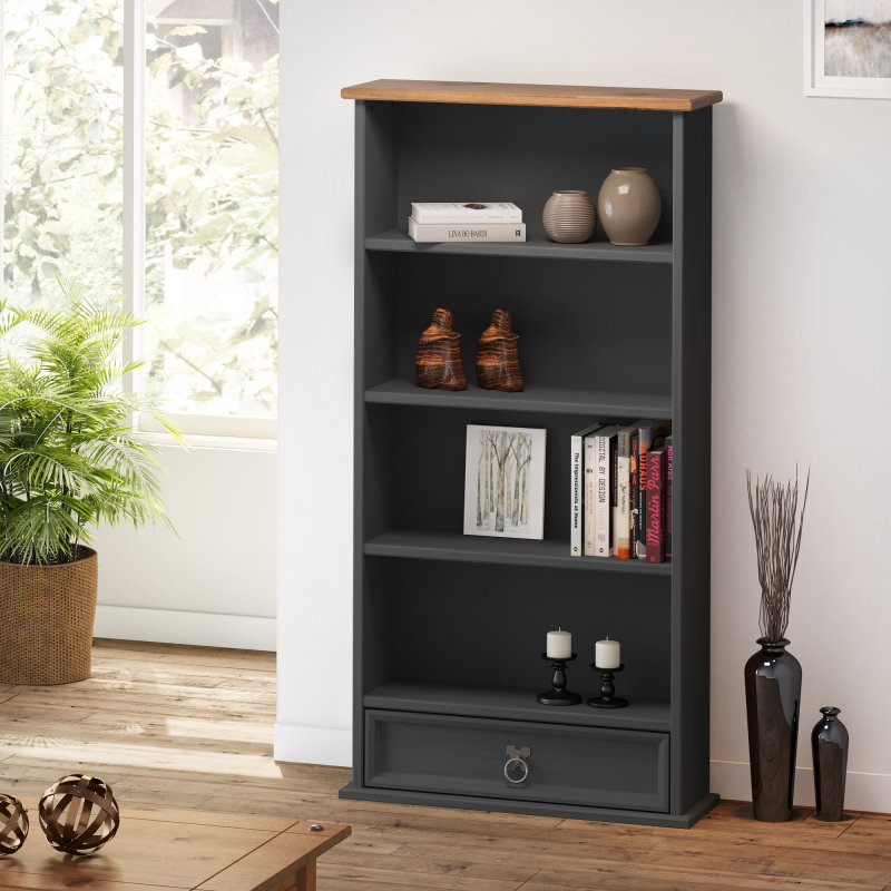 Solid Wood 103cm H Media Shelves