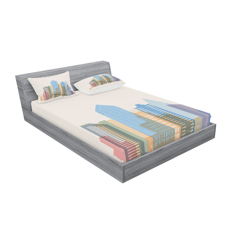 Microfiber Sheet Set, Queen Sheet Set with Fitted Sheet