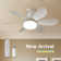 Balcony E26 Socket Ceiling Fan With Light