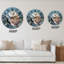 Horloge murale traditionnelle An Owl avec plumes brunes claires et taches blanches-1759745463