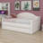Tufted Upholstered Daybed With Trundle, With USB&Type-C Charging Ports-1666723136