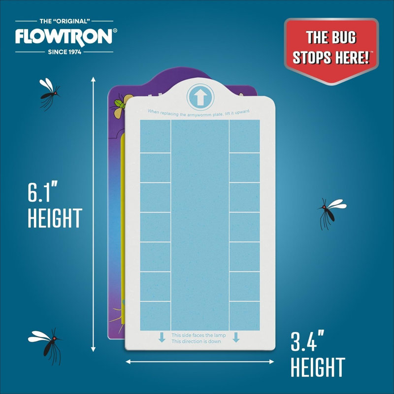 Flowtron Replacement Adhesive Boards 3-Pack, for Indoor Fly Trap FLWFPLW & FLWFPLB, 3 Pack