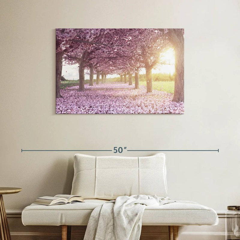 Harnek Cherry Blossom Morning, H 26 po x l 39 po