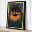 Pomeranian Portrait Modern - Wrapped Canvas-903374976-903374982