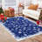 Snowflake Christmas Rug Non-Slip Non-Shedding Winter Holiday Living Room Carpet, Washable Low Pile Floor Rug, Decorative Indoor Mats for Bedroom, Kitchen, Nursery-2008719191-2010687942