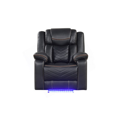 Challenger Modern Contemporary LED Power Recliner Chair Made With Wood And Metal Frame