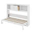 Lit escamotable simple avec tiroir de rangement, armoires ouvertes et station de charge-2108192785