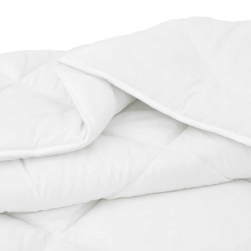 Winter Duvet Set With Pillow 2 Pcs White Microfiber, 200 x 135 cm