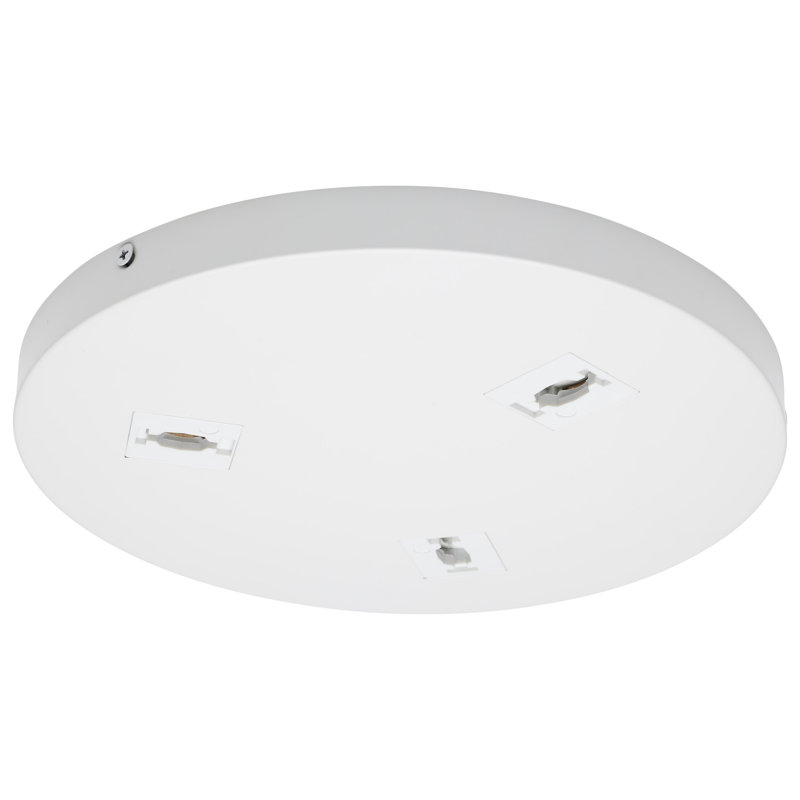 Supports de rail triple triple et quincaillerie de fixation, Blanc