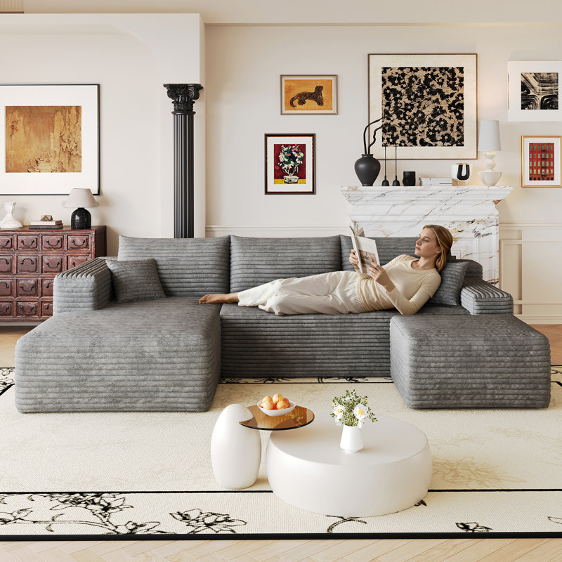 Cloud Sectional Sofa, No-Assembly Required