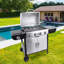 Leah Belfry Kitchen 5 - Burner Countertop Liquid Propane 30000 BTU BTU Gas Grill with Side Burner and Cabinet
