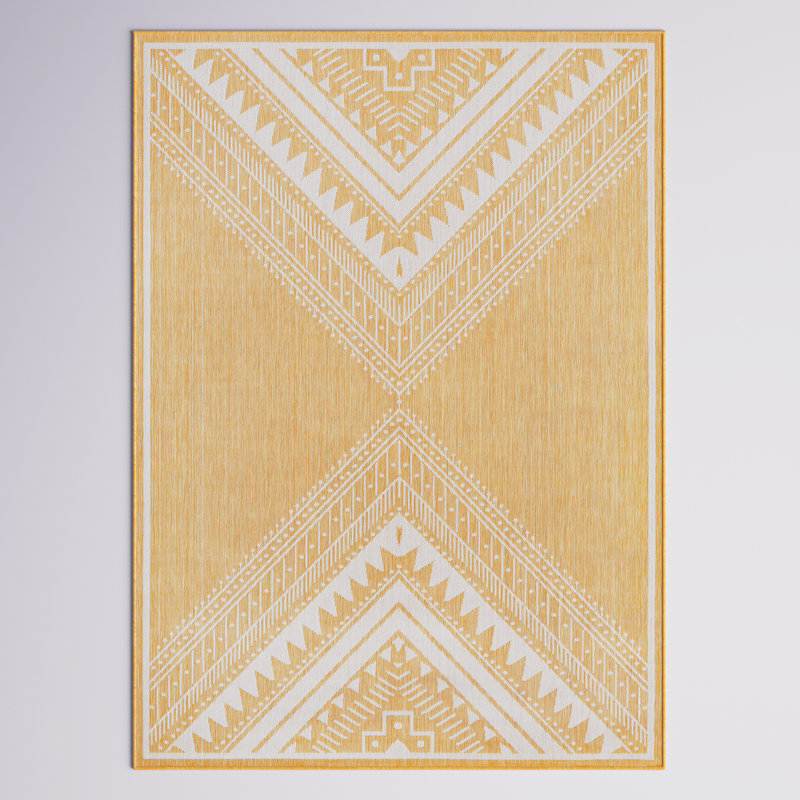 Stuttgart Southwestern Indoor / Outdoor Rug, Rectangle 5'3" x 7'