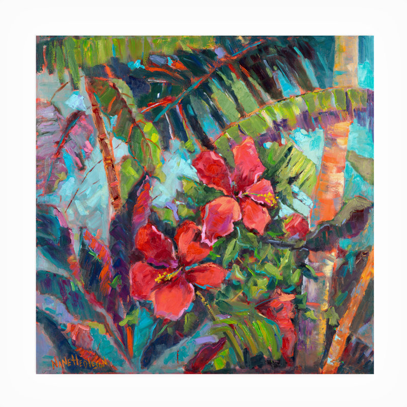 Nanette Oleson, toile d'extérieur «Splash Of The Tropics II», H 24 po x l 24 po x P 1,5 po