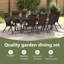 Eliezel 8 - Person Patio Dining Set with Rectangular Table-427217181