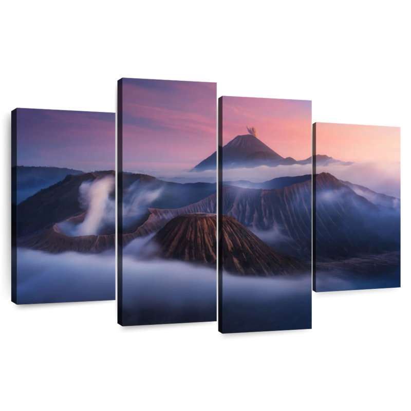 Volcans du parc Alvord Bromo, H 27 po x l 43 po