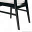 Ensemble de salle à manger 5 pièces de style Mid-Century moderne, structure en bois d'hévéa, une table et 4 chaises rembourrées-2116243665