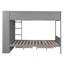Lit superposé double au-dessus de double avec 2 tiroirs et armoire multicouche, gris-1417948595-1417948596