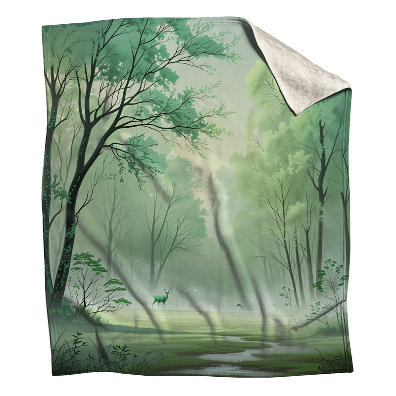 Couvertures Misty Forest, L 50 po x H 60 po