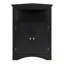 Armoire de coin de salle de bain avec portes et tablette ouverte-87462077