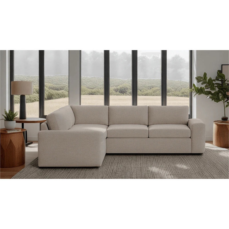 The OG Sectional, Left Hand Facing, Performance Weave - Natural