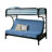 Hipple Kids Twin Over Full Bunk Bed-1038091081