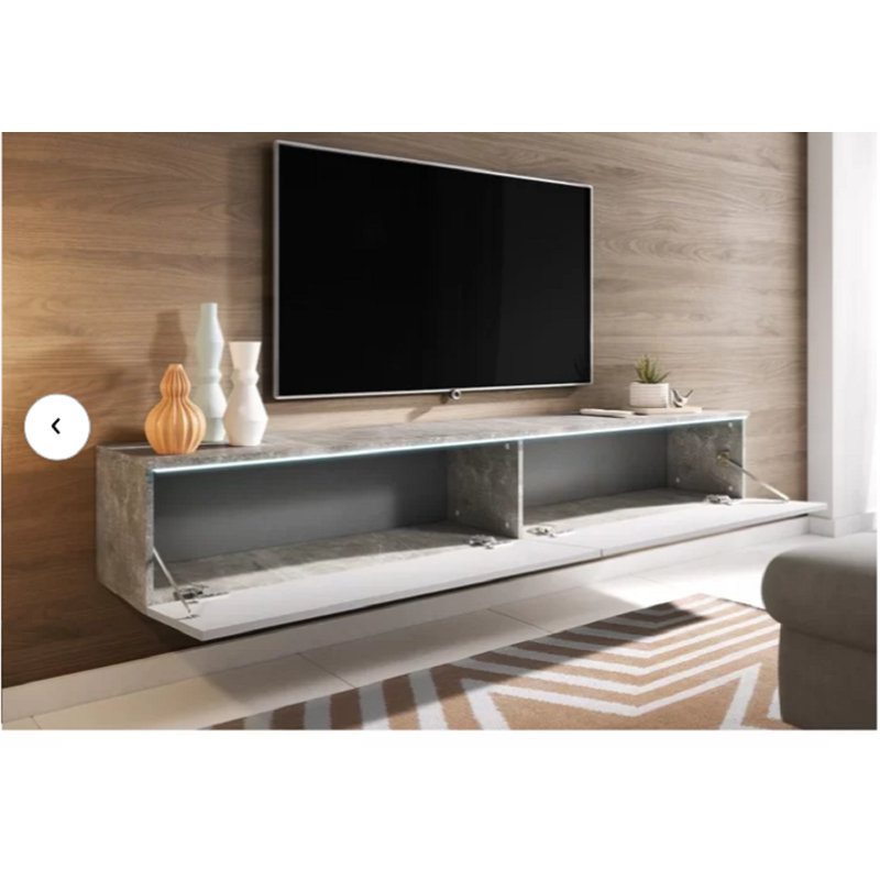 Doyal Floating TV Stand for TVs up to 78", Concrete