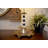 Hardinsburg Birdland Striped Shaded Buffet Table Lamp