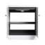 Ensemble de meuble-lavabo sur pied simple 30 po, meuble-lavabo sur pied avec lavabo en résine, 2 portes et 1 tablette réglable-1204081387