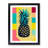 FRM-V0523-1851X Pineapple Pop Art - Picture Frame Print-718603941-718603611