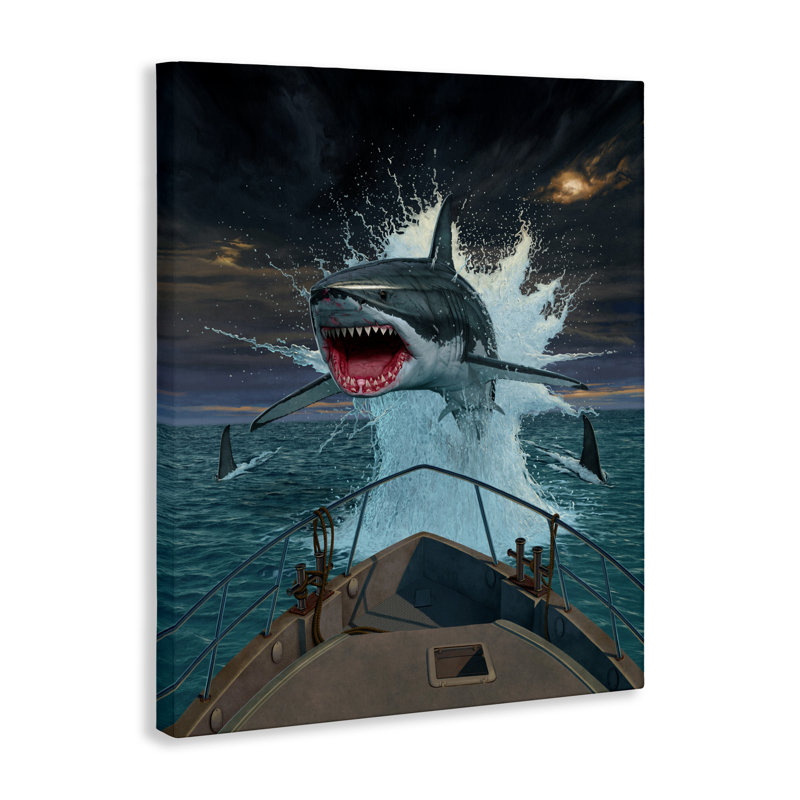 Fish Out Of Water Canvas, design by Vincent Hie, 20" H x 16" W