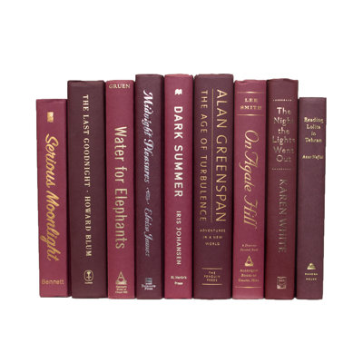Decorative Books - Bordeaux Book Bundle - 1 Foot of Books