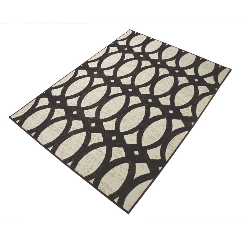 Tapis beige / brun Harkness, Rectangle 4 pi x 6 pi