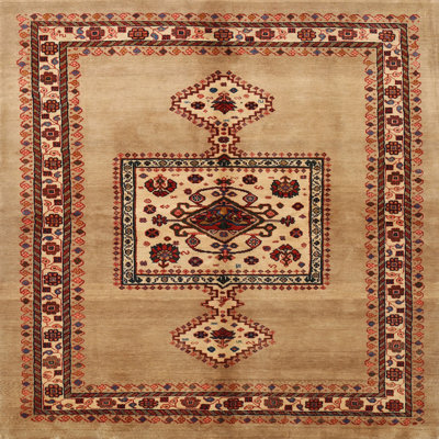 Tapis traditionnel brun / rouge Makson