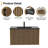 36" Modern Farmhouse Single Bathroom Vanity Set With Black Sink Top, Faucet, Floating Cabinet Assembly Required-161004516