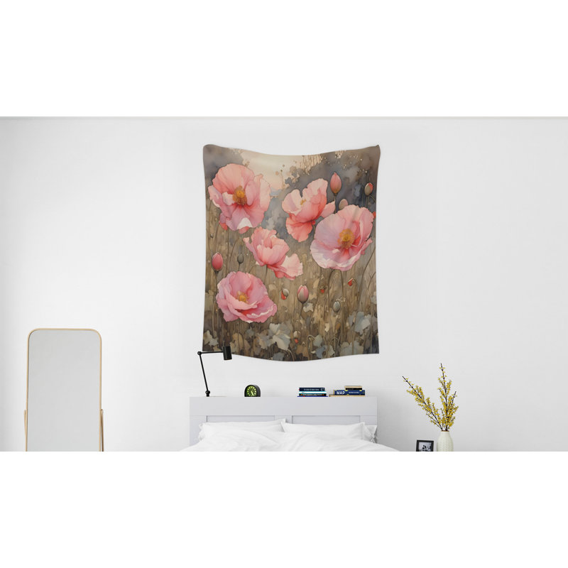 Tapisserie murale, H 60 po x l 51 po x P 0,5 po