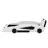 Twin Race Car-Shaped Platform Bed With Wheels-1926867856