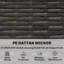 192cm Wide Straight Steel Patio Sofa-1229495339