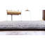 Tapis géométrique noir intérieur / extérieur-55341262