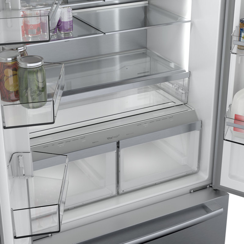 800 Series 36" Counter Depth 20.8 cu. ft. Smart ENERGY STAR French Door Refrigerator with Flex Bar, Stainless Steel
