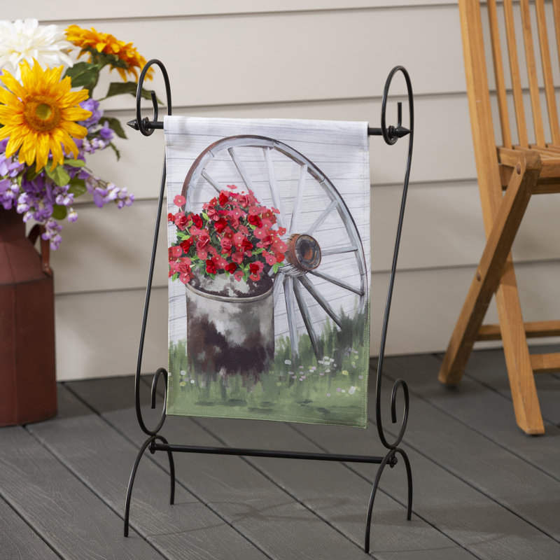Drapeau de jardin à 2 côtés en polyester 18 x 12,5 po