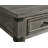 Harpersfield Foundry 24" Wide End Table with Drawer and Shelf, Brushed Pewter