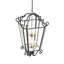 Luminaire suspendu carré 28 po Marin