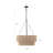 23.6" 6-Light Modern Rope Drum Chandelier-1987355957
