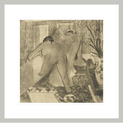 «Leaving the Bath (La sortie du bain)» par Edgar Degas, impression giclée encadrée