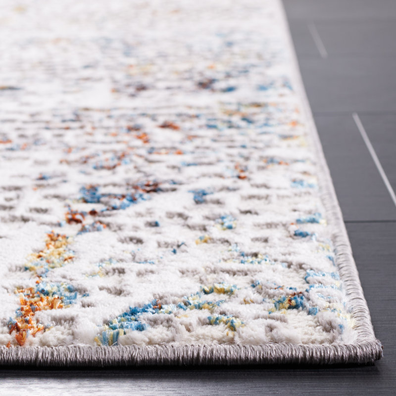 Minyard 254 Area Rug In Gray / Light Gray, Rectangle 5'5" x 7'7"