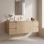 Meuble-lavabo simple 54 po avec lavabo en céramique et conception sans poignée-132948275-132948281