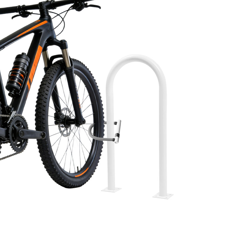 Range-vélo robuste pour 2 ou 3 vélos, Blanc