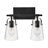 Foster Two-Light Bath Vanity w/ Clear Glass Shades