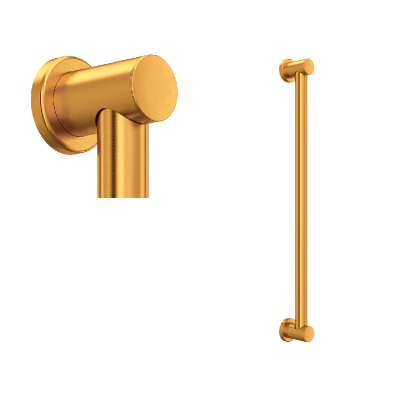 Lombardia® Grab Bar, 24" W, Antique Gold